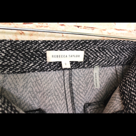 Rebecca Taylor Tuxedo Stripe Ava Tech Ankle Pant - Picture 5 of 9